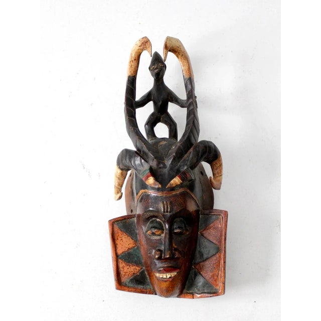 Vintage African Guro Tribe Mask For Sale - Image 6 of 8