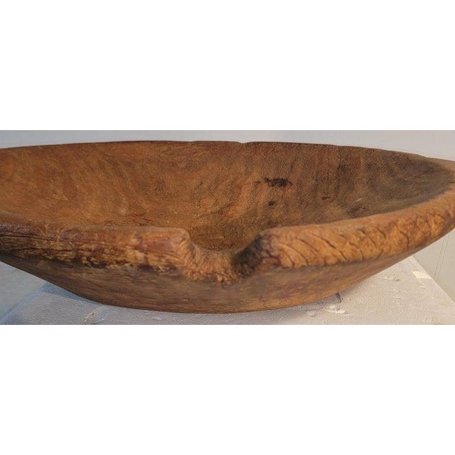 19Thc Hand Carved Native American Carved Trencher For Sale In Los Angeles - Image 6 of 7