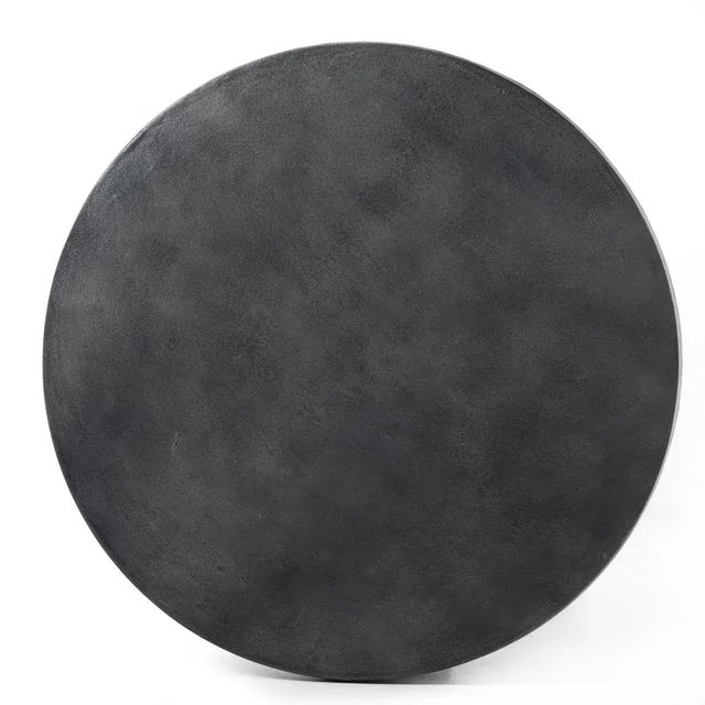 Four Hands Basil Outdoor End Table, Aged Grey For Sale - Image 4 of 9