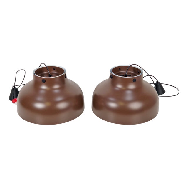 Mid-Century Modern Super Jumbo Pendant Lamps by Uniline for Nordisk Solar, 1960s, Set of 2 For Sale