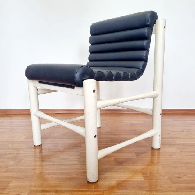 Black Italian Modern Chairs, Italy, 1970s, Set of 2 For Sale - Image 8 of 14