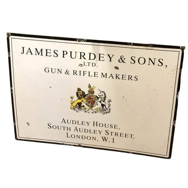 Enamel Sign from James Purdey & Sons For Sale - Image 13 of 13