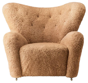 Honey Sheepskin the Tired Man Lounge Chair by Lassen