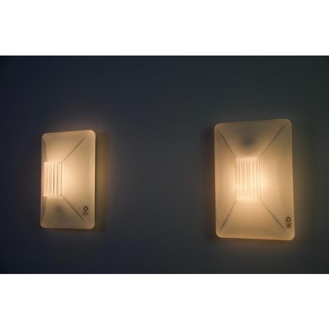 Murano Glass Wall Lamps from Leucos, 1960s, Set of 2 For Sale - Image 15 of 16