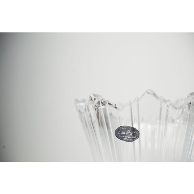 1980s Crystal Vase by Lisa Mori, Austria, 1980s For Sale - Image 5 of 14