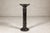 Vintage Black Marble Column Pedestal with White Veining and Stepped Base For Sale - Image 4 of 12