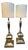 Architectural Gold Metal Floor Lamps by Alberto Smania, 1960s, Set of 2 For Sale