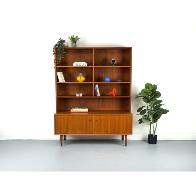 Teak Highboard with Bookshelf from Brouer Møbelfabrik, 1960s For Sale - Image 16 of 18