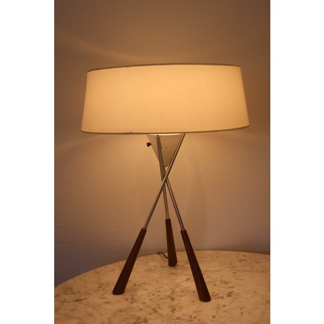 Vintage 1960s Gerald Thurston for Lightolier Table Lamp For Sale - Image 9 of 16