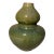 John-Richard Contemporary Apple Green Ceramic Double Gourd Vase For Sale