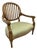 Louis XVI Reproduction Teak Wood Lounge Chair For Sale