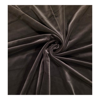 Scalamandre "Glamour" Iron Gray Velvet- 6+3/4 Yards For Sale