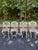Vintage Hollywood Regency Metal and Glass Garden Dining Set, 5 Pieces For Sale - Image 4 of 8