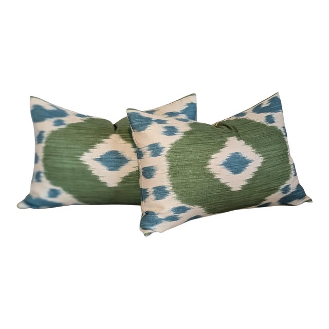 Brunschwig & Fils Varkala Ikat Lumbars For Sale