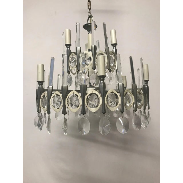 Vintage Italian Chandelier by Gaetano Sciolari For Sale - Image 9 of 10