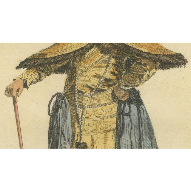 Mid 18th Century Jefferys, Emperor of China in Imperial Court Dress, 1749, Print For Sale - Image 5 of 9