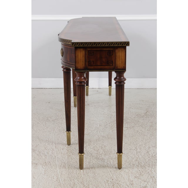Theodore Alexander Theodore Alexander Georgian Style Mahogany Inlay Buffet Console Table For Sale - Image 4 of 15