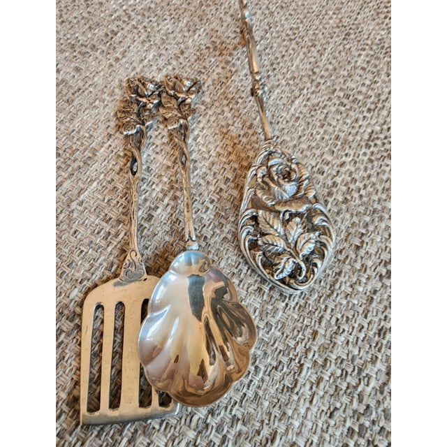 1940s European Silver Petite Serving Pieces For Sale - Image 4 of 9