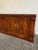 Brown Vintage 1970s Credenza Dresser Wood With Diamond Brass Pulls For Sale - Image 8 of 9