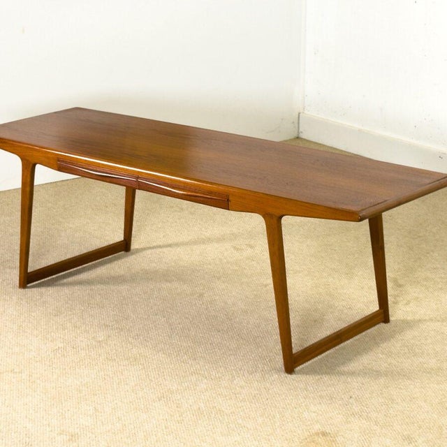 Contemporary Vintage Danish Coffee Table by Johannes Andersen, 1960 For Sale - Image 3 of 11