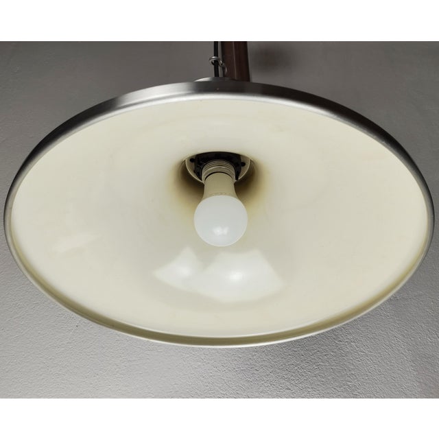 Metal German Mid-Century Modern Rise and Fall Pendant Lamp from Erco, 1960s For Sale - Image 7 of 10