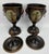 1970s Pair of Vintage Neoclassical Painted Toleware Lidded Urns With Lion Mask Handles For Sale - Image 5 of 12