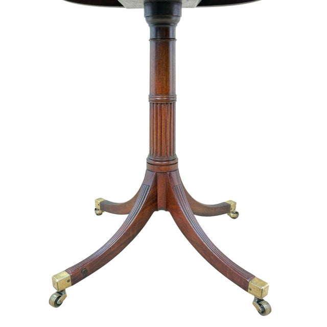 A Quite Exceptional Quality And Extremely Elegant Late 18th Century Sheraton Period George III Mahogany Lamp Table, Having...
