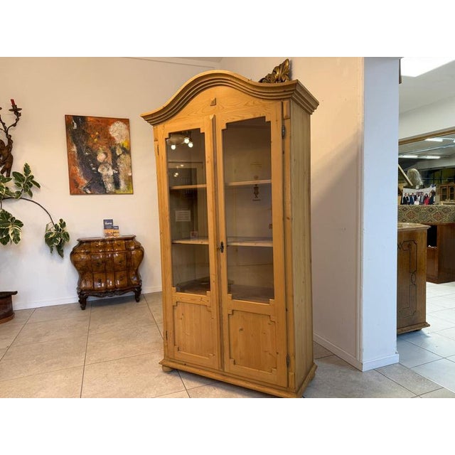 Antique Farmhouse Display Cabinet For Sale - Image 9 of 13