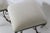 Baroque Double Ottoman Iron ScrolledUpholstered Stools For Sale - Image 3 of 8