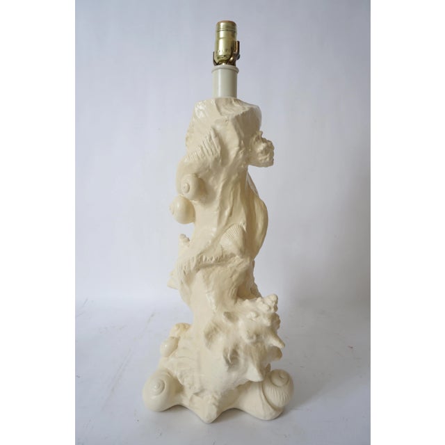 Rustic Sirmos Table Lamp Double Shell Motif For Sale - Image 3 of 12