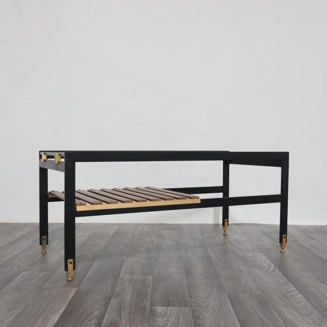 Mid-Century Modern Wooden Coffee Table from Sant'Ambrogio e de Berti, 1960s For Sale - Image 3 of 12