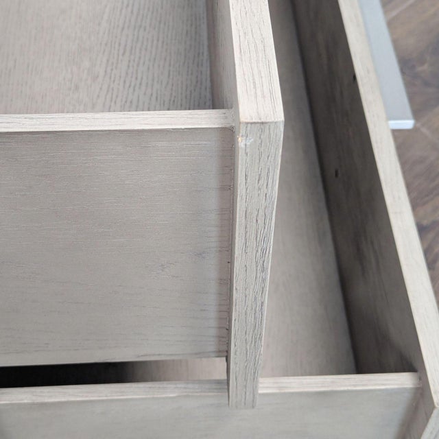 Wood Restoration Hardware Calvin Right Closed Nightstand For Sale - Image 7 of 9