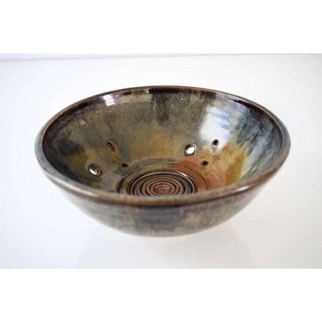 Vintage Mid Century Handmade Small Ceramic Decorative Bowl For Sale - Image 4 of 6