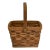 Reed & Wood Basket For Sale