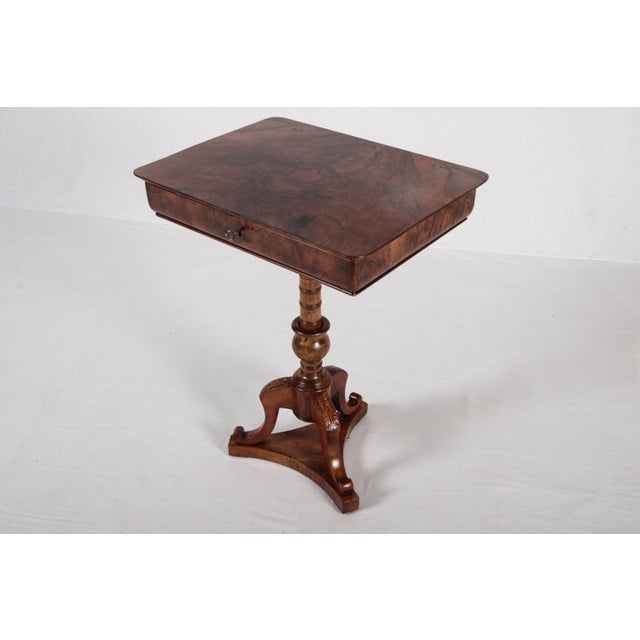 Antique Sewing Table in Walnut, 1830 For Sale - Image 15 of 18