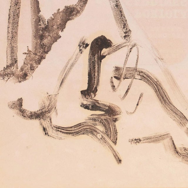 Victor Di Gesu 'Woman Seated' by Victor Di Gesu, Paris, Louvre, Académie De La Grande Chaumière, San Francisco Art Association, Los Angeles County Museum of Art For Sale - Image 4 of 7