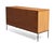 Wood Paul McCobb Winchendon Furniture Planner Group Grasscloth Iron Base Credenza Unmarked Mid Century For Sale - Image 7 of 18