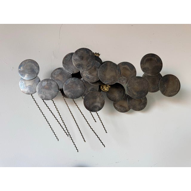 1970s 1976 J. Stillman Mid-Century Racing Sailboats Under Stormy Skies Metal Wall Sculpture For Sale - Image 5 of 10