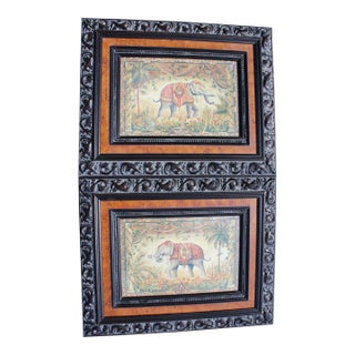 Indoesian Treasures Framed Prints From the Lilian August Collection—A Pair For Sale