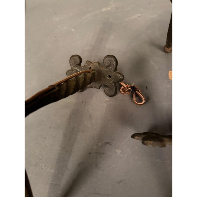 Black 1890s French Iron Wall Sconces - Pair For Sale - Image 8 of 11