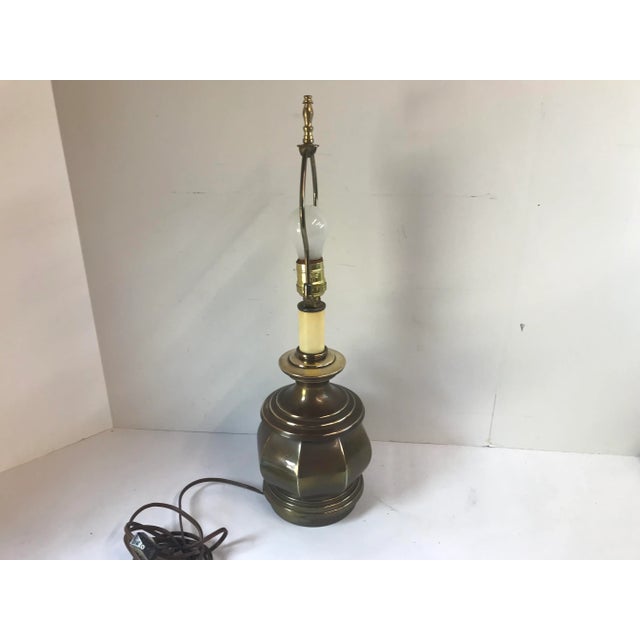 Metal Vintage Tell City Brass Table Lamp For Sale - Image 7 of 9