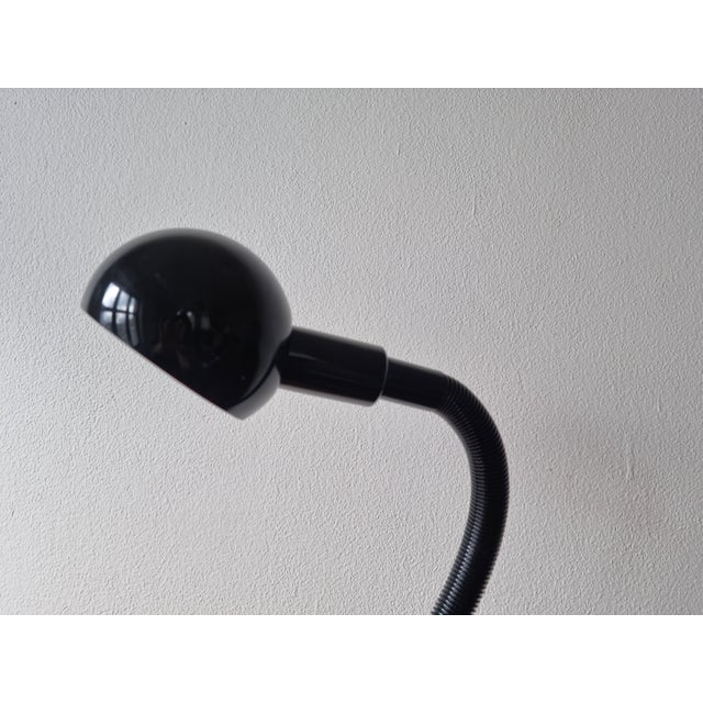 Large Black Adjustable Table Lamp Hebi by Isao Hosoe for Valenti Luce, 1970s For Sale - Image 9 of 17