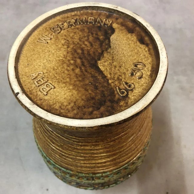 1950s German Ceramic Nr. 6630 Vase by Bay, 1950s For Sale - Image 5 of 7