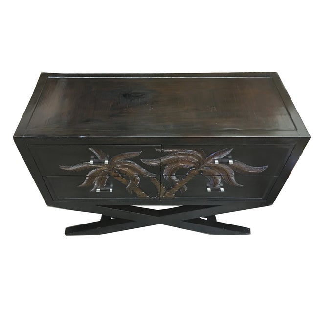 Handmade Wood & Bamboo X Base Dresser Chairish