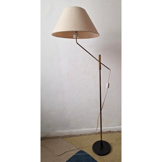 Mid-Century Adjustable Brass Floor Lamp, 1950s For Sale - Image 17 of 17