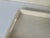 Modern Made Goods Modern White Faux Silk Medium Mundrick Tray For Sale - Image 3 of 4