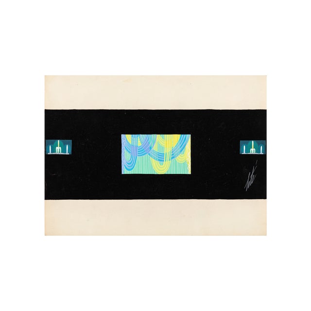 Erté (Romain De Tirtoff), Harmony, 1930s, Tempera on Cardboard For Sale - Image 8 of 8