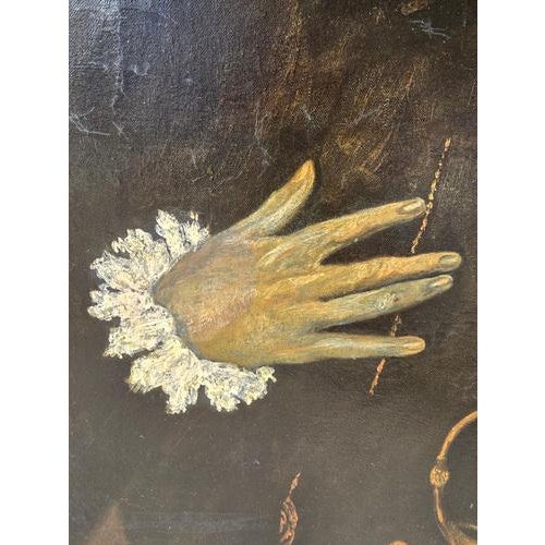 After El Greco, The Nobleman with His Hand on His Chest, 1924, Oil Painting, Framed For Sale - Image 8 of 13