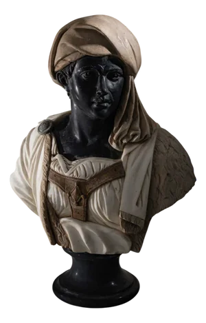 Bust of an African Man, 20th Century, Marble