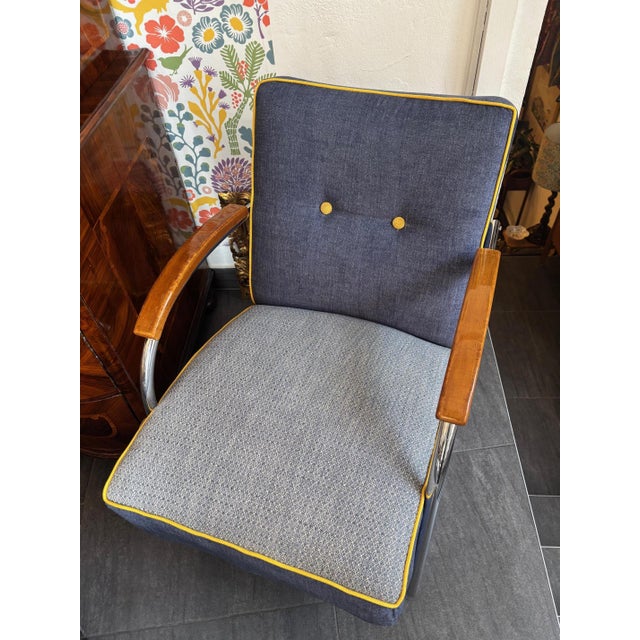 1930s Vintage FN21 Model Armchair from Mücke Melder, 1930s For Sale - Image 5 of 10